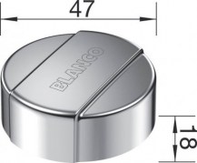 InFino távműködtető + Comfort rozsdamentes acél tekerőgomb 119293